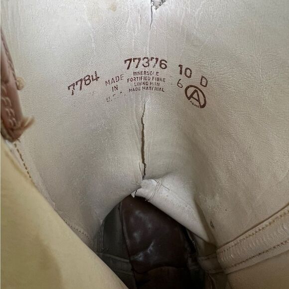 ACME Cowboy Boots Men D Brown Leather Pointed Toe Made In USA Vintage Size 10 - Picture 7 of 11